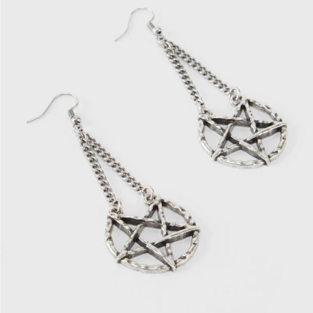 Killstar pentagram earrings